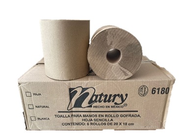 TOALLA EN ROLLO NATURAL NATURY