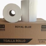 TOALLA EN ROLLO BLANCA ROYAL BLUE
