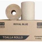 TOALLA EN ROLLO NATURAL ROYAL BLUE