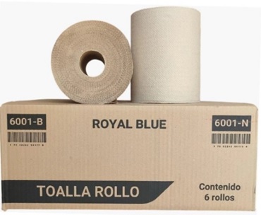 TOALLA EN ROLLO NATURAL ROYAL BLUE