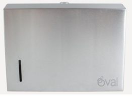DESPACHADOR DE TOALLA INTERDOBLADA INOX OVAL