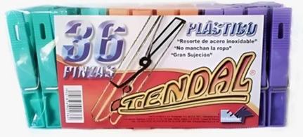 PINZAS DE PLASTICO PARA ROPA
