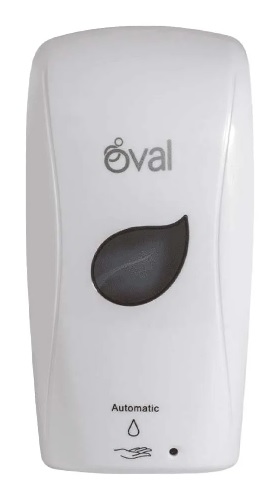 JABONERA AUTOMATICA DE GEL BLANCA OVAL 1L