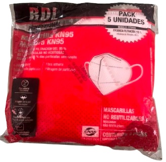 CUBREBOCAS KN95 C/5 PIEZAS